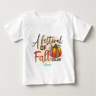 T-shirt Pour Bébé Créez votre propre Festival de la couleur d'automn