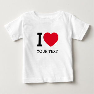 T-shirt Pour Bébé Créez votre propre Funny que j'aime