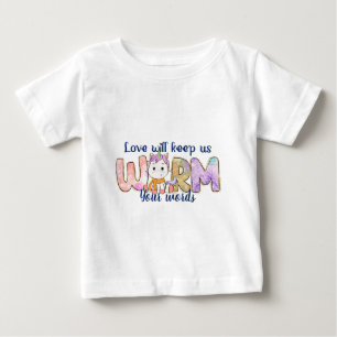 T-shirt Pour Bébé Créez votre propre licorne d'hiver