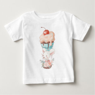 T-shirt Pour Bébé Créez votre propre mignon Souris Cupcake Balloon