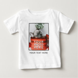 T-shirt Pour Bébé Créez votre propre photo et texte personnalisé