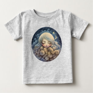T-shirt Pour Bébé Créez votre propre Titania rêvant dans les nuages