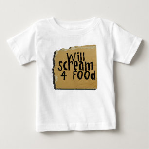 T-shirt Pour Bébé Criera la nourriture 4