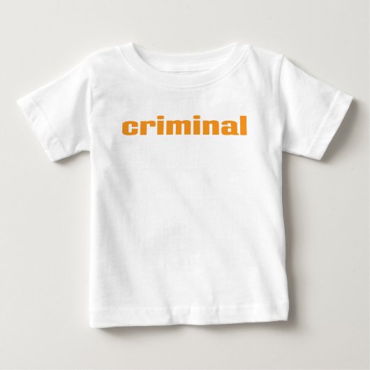 T-shirt Pour Bébé Criminalité (Devant)