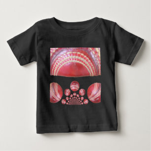T-shirt Pour Bébé Crimson Spin - Une Belle Balle Rouge De Cricket Ar