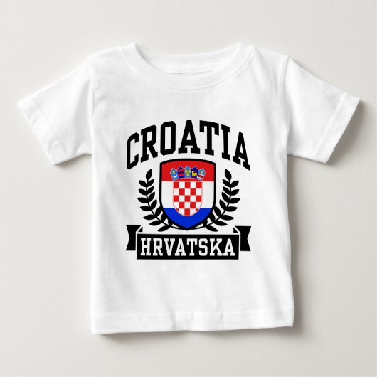 T-shirt Pour Bébé Croatie (Devant)