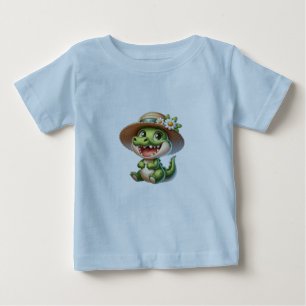 T-shirt Pour Bébé Crocodile de bébé mignon