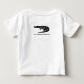 T-shirt Pour Bébé Crocodile mignon -Graphique animal en voie de disp (Dos)