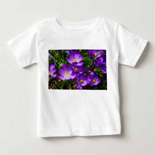 T-shirt Pour Bébé Crocus Lilac (Devant)