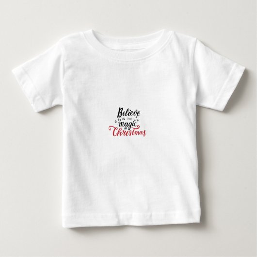 T-shirt Pour Bébé Croire à la magie de Noël (Devant)