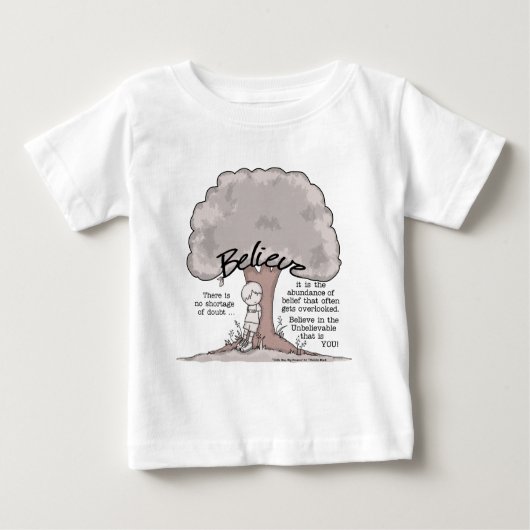 T-shirt Pour Bébé Croire l'arbre (Devant)