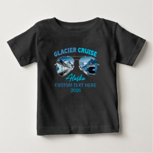 T-shirt Pour Bébé Croisière aux glaciers d'Alaska, icebergs panorami