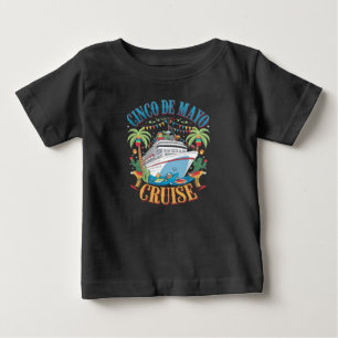 T-shirt Pour Bébé Croisière Cinco De Mayo Mexique Bateau Mexicain Fi