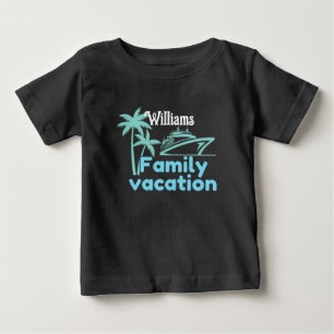 T-shirt Pour Bébé Croisière de vacances modifiable