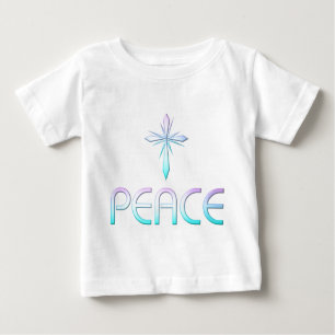 T-shirt Pour Bébé Croix de la paix chrétienne