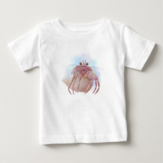 T-shirt Pour Bébé Croquis de crabe aux hermites (Devant)