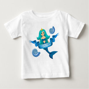T-shirt Pour Bébé Croyez en Mermaid Princess