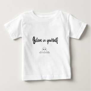 T-shirt Pour Bébé Croyez En Vous-Même Texte Et Image