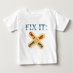 T-shirt Pour Bébé CRPS / RSD Réparez-le ! Bandage traversé