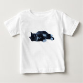 T-shirt Pour Bébé Cuisine tuxie noire et blanche (Devant)