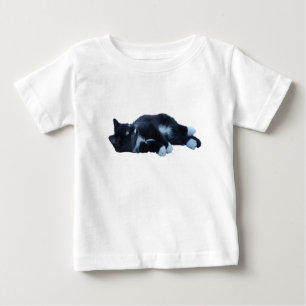 T-shirt Pour Bébé Cuisine tuxie noire et blanche