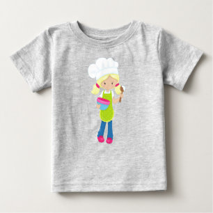 T-shirt Pour Bébé Cuisson, Boulangerie, Boulangerie, Petite Fille, C