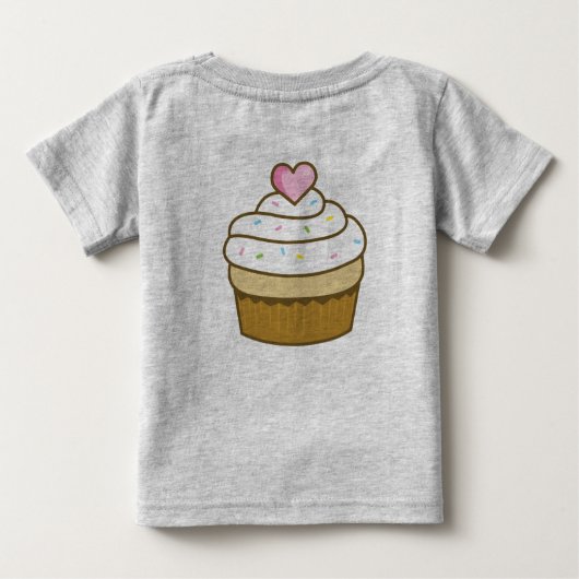 T-shirt Pour Bébé cupcake (Dos)