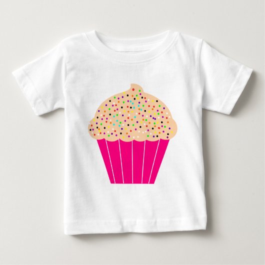 T-shirt Pour Bébé Cupcake rose aux arômes (Devant)