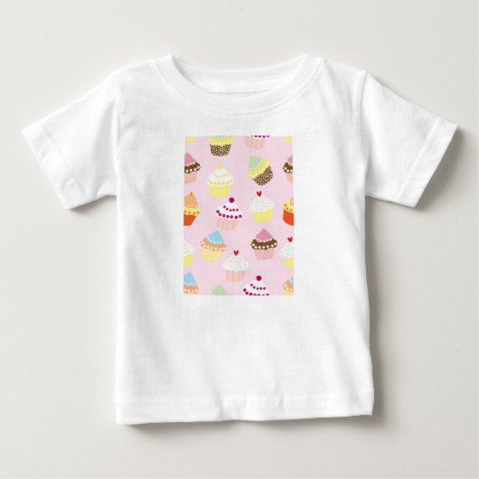 T-shirt Pour Bébé Cupcakes (Devant)