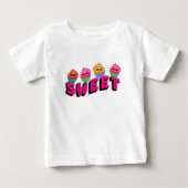 T-shirt Pour Bébé cupcakes mignons (Devant)