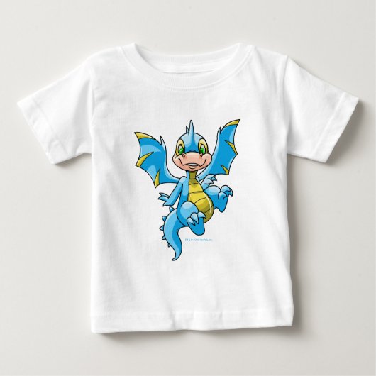 T-shirt Pour Bébé Curieux Scorchio bleu (Devant)