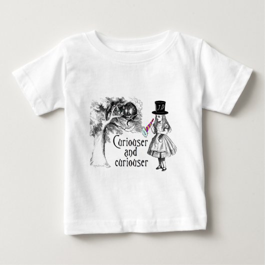 T-shirt Pour Bébé Curiouser (Devant)