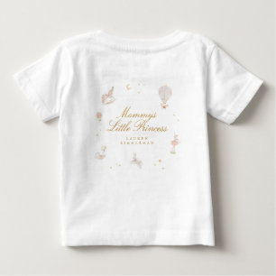 T-shirt Pour Bébé Custom Little Princess Jote Rose Girl Fairytale