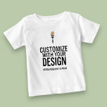 T-shirt Pour Bébé Custom Minimalist Personalized Company Branded<br><div class="desc">Dress your tiniest brand ambassador in style with this Custom Minimalist Personalized Company Branded Baby T-Shirt, designed to feature your logo or custom message in a clean, modern layout. Perfect for corporate baby gifts, family-focused events, or promotional giveaways, this soft tee adds a heartwarming touch to your company’s outreach. Made...</div>