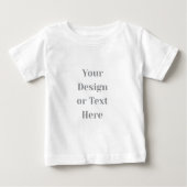 T-shirt Pour Bébé Customizable Your Design or Text Here Personalized (Devant)
