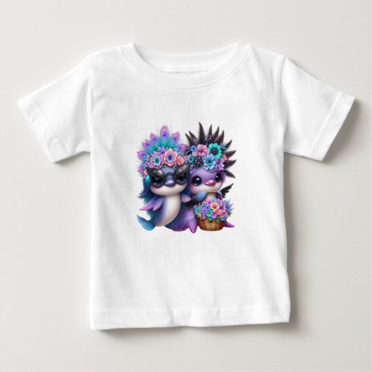 T-shirt Pour Bébé Cute (Devant)