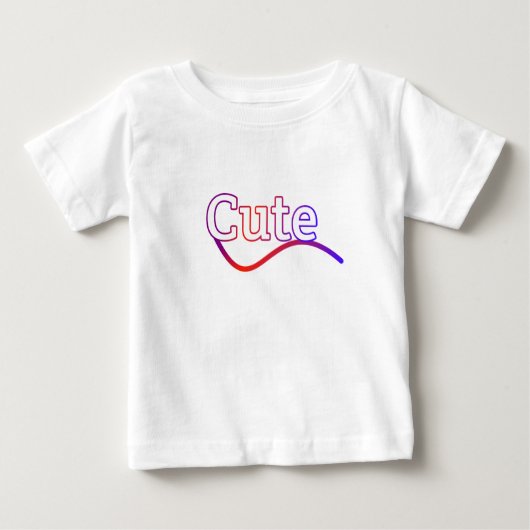 T-shirt Pour Bébé Cute (Devant)