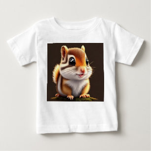 T-shirt Pour Bébé Cute adorable Chipmunk