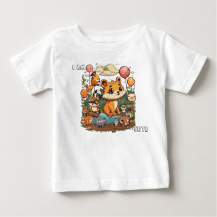 T-shirt Pour Bébé Cute Animal dessin nouveau design je suis mignon