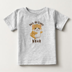 T-shirt Pour Bébé Cute aquarelle Hamster Tenez-moi plus près Personn