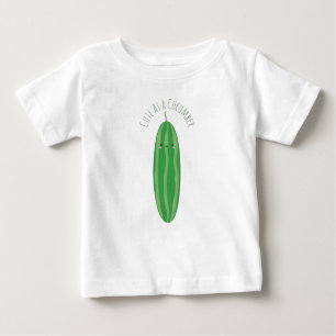 T-shirt Pour Bébé Cute As Cucumber Funny Kawaii Cutecumber Unisex