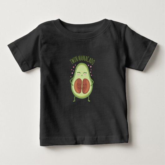 T-shirt Pour Bébé Cute Avocado Young maman (Devant)