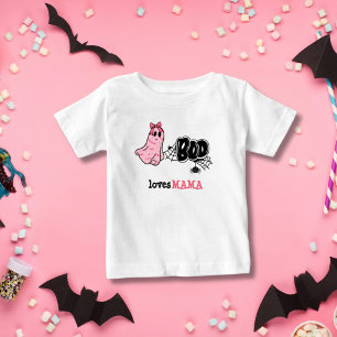 T-shirt Pour Bébé Cute Boo Ghost Mama Éffrayant