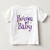 T-shirt Pour Bébé Cute Boujee Baby Purple (Dos)