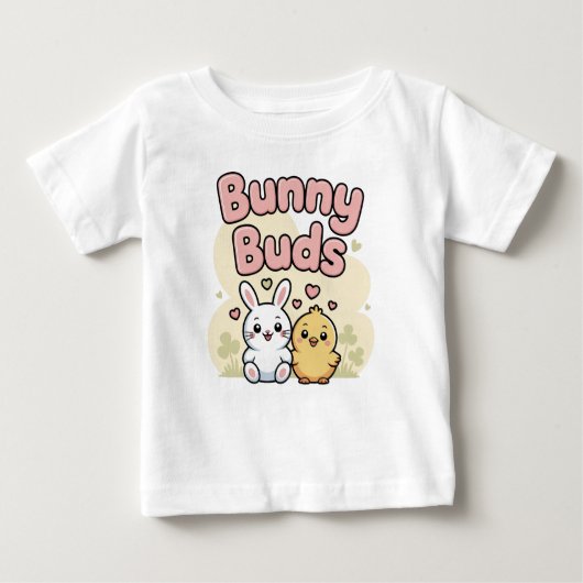 T-shirt Pour Bébé Cute Bunny Buds Easter Kids (Devant)