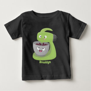 T-shirt Pour Bébé Cute cake mixer cuisine appareil dessin animé