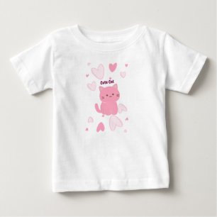 T-shirt Pour Bébé Cute Cat Modern Kid's