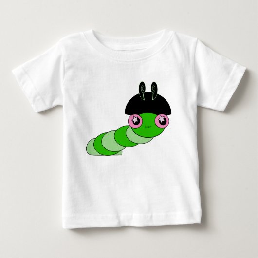 T-shirt Pour Bébé Cute Caterpillar (Devant)