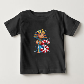 T-shirt Pour Bébé Cute Christmas Letter S – Candy Cane Holiday Carto