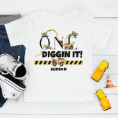T-shirt Pour Bébé Cute Construction Camion Camion Boy 1er Anniversai